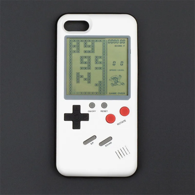 Чехлы для телефонов ETIMGA Gameboy Tetris iPhone X 6 plus 6s 7 8 Play Blokus защитная крышка игровой