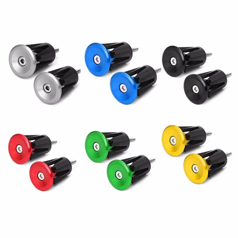 1 пара велосипед MTB дорожный Алюминий ручки рукоятка Кепки конец Вилки|handlebar grips|grip