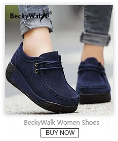 BeckyWalk/ весенняя женская обувь из натуральной кожи; женские кроссовки на платформе с вырезами; Летние мокасины на шнуровке; женская обувь; WSH2732