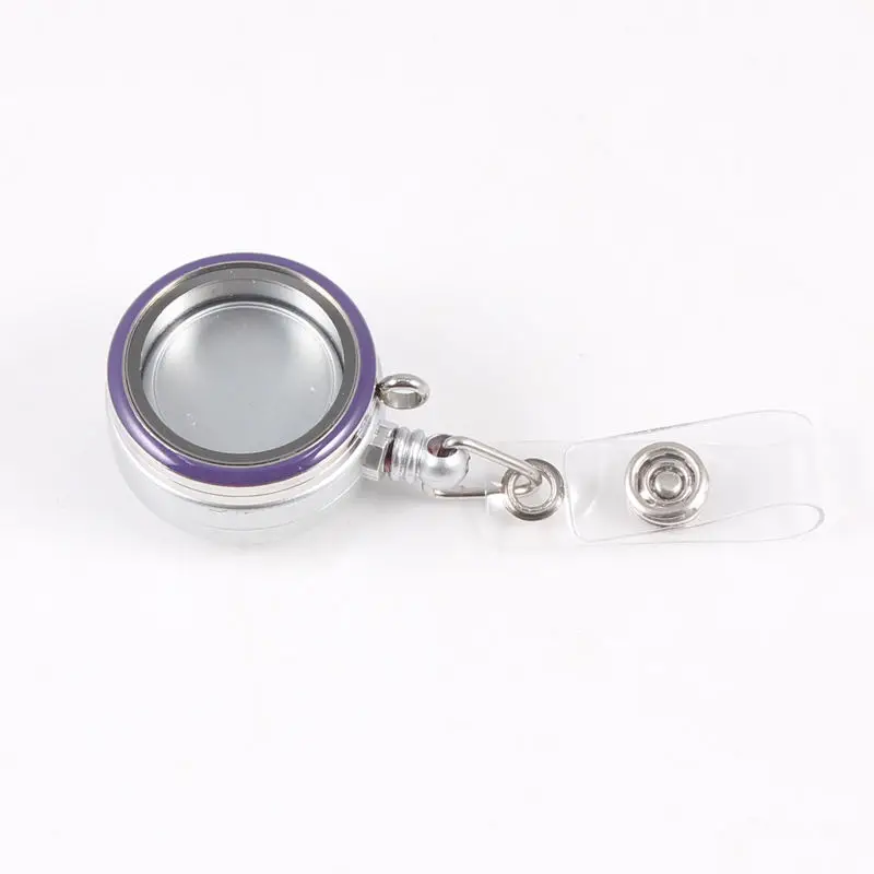 Оптовая продажа катушка для бейджей из нержавеющей стали 30 мм эмалированный винт