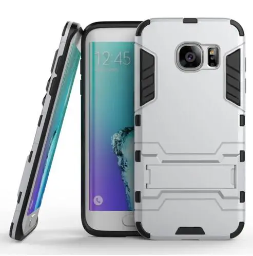 S7 edge гибридный жесткий мягкий прочный силиконовый резиновый чехол для телефона