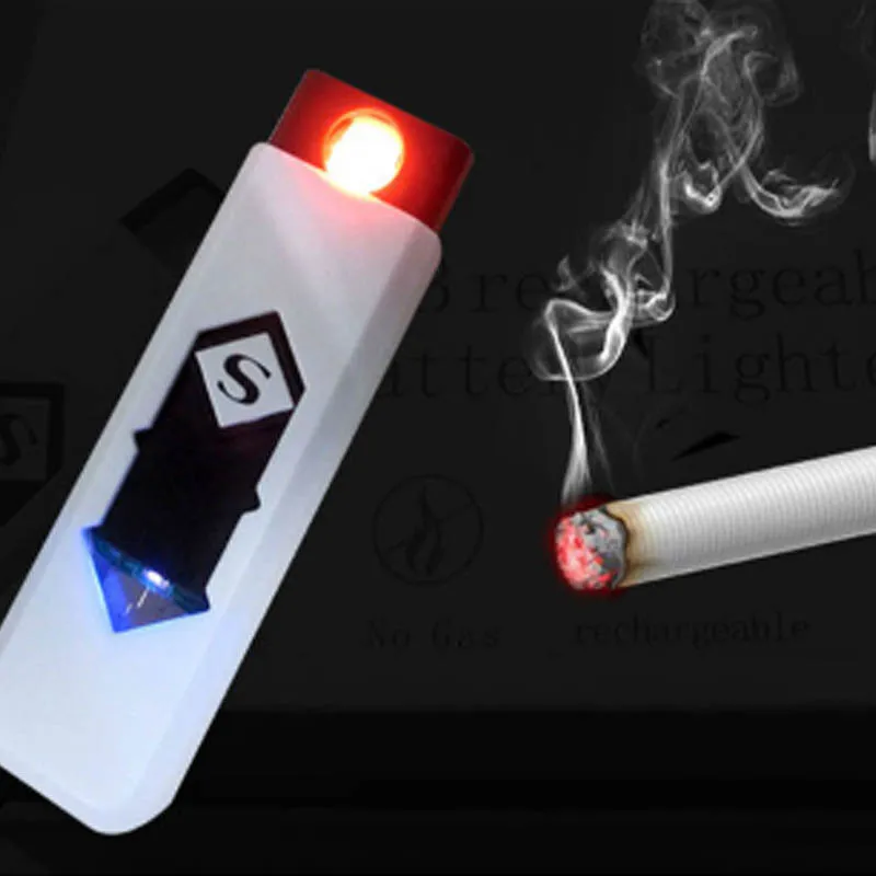 Ветрозащитный хороший подарок бездымный USB прикуриватель ветрозащитная зарядка
