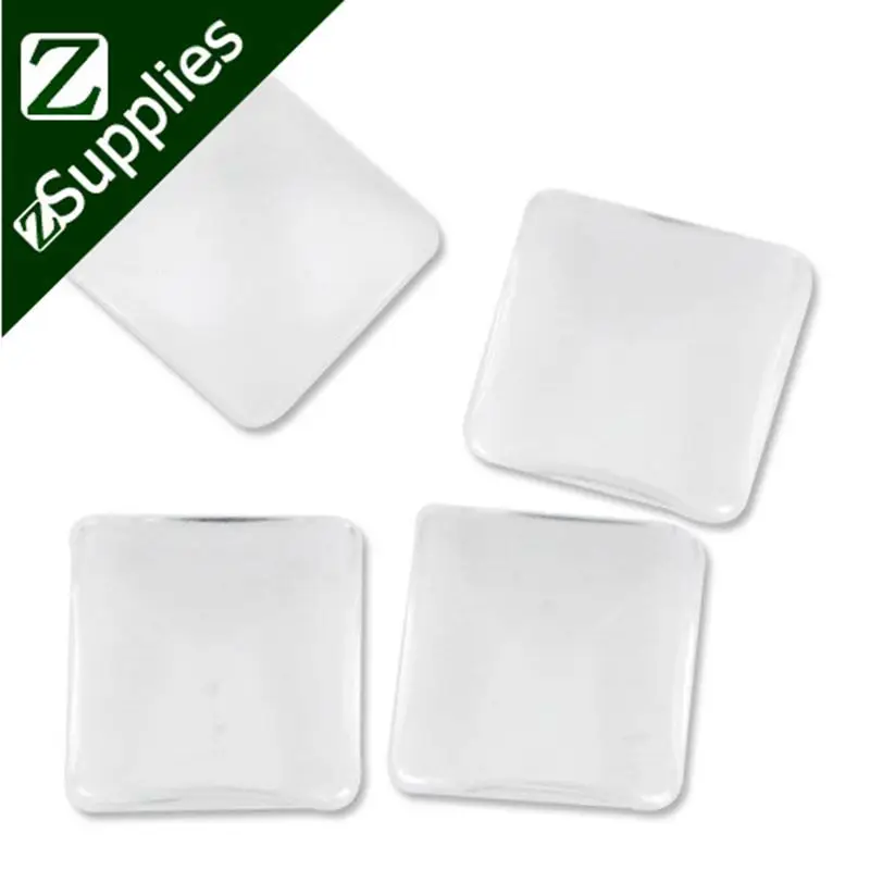 12*3 мм квадратный плоский задний прозрачный хрустальный стеклянный кабошон 200 шт