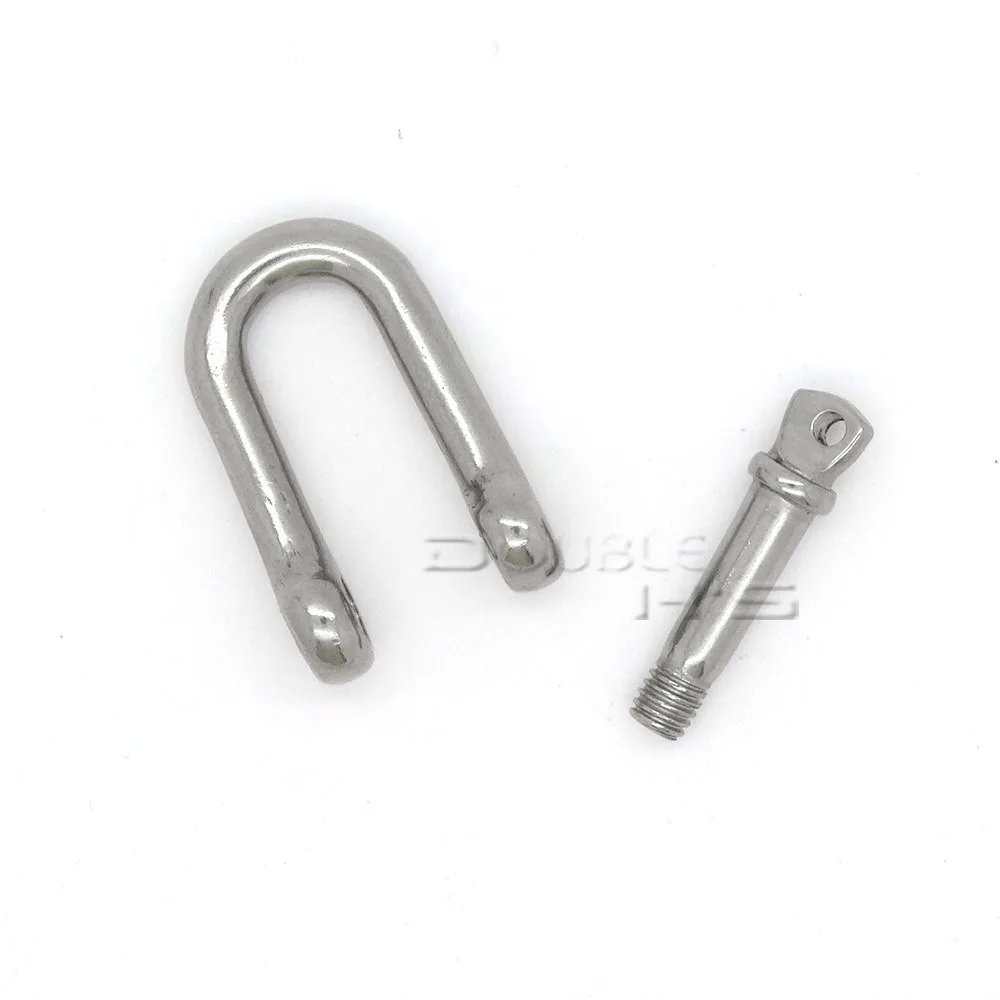 Goede 50 Stks/partij U Vorm Rvs Verstelbare Anker Beugel Outdoor Camping Emergency Touw Survival Paracord Armband Gesp