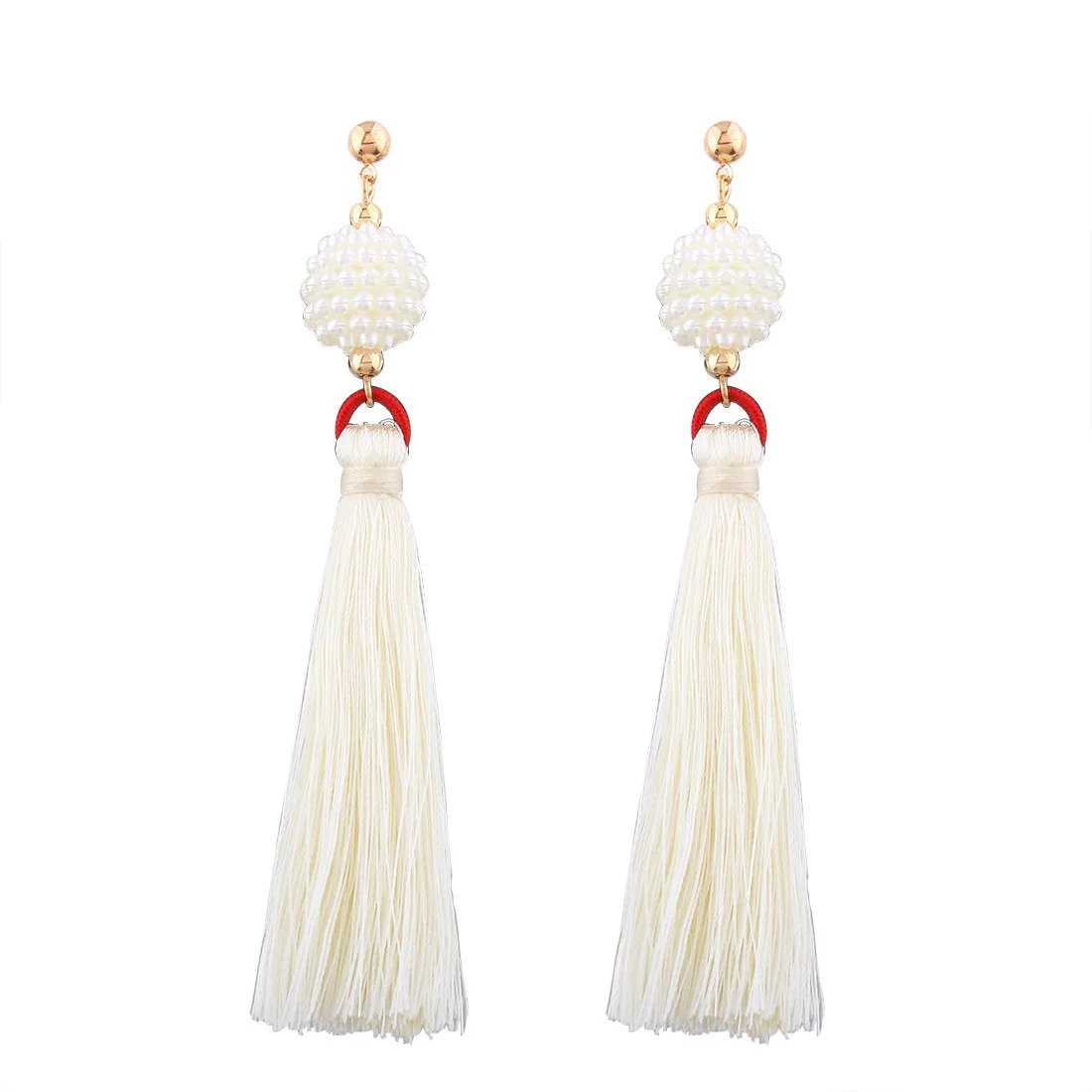 [Jimore] Черный Длинные кисточкой Серьги Новинка 2017 года Brincos Grandes модные Para Mulheres Для