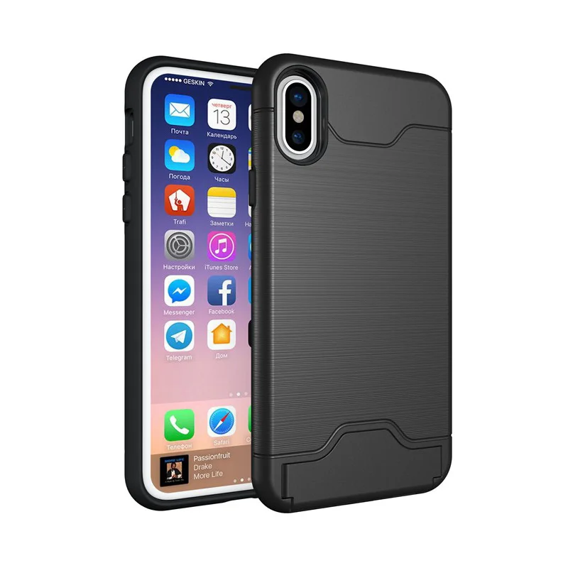 Чехол для iPhone 11 Pro чехол с отделением карт телефона XS Max X XR 7 8 6 6S Plus матовой