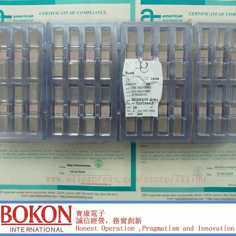 Конденсаторы с микросхемой P90 ATC100B1R0BT500XT ATC100B1R0BW500XT ATC100B1R0BP500XT ATC100B1R0CT500XT a1R0B a1R0C