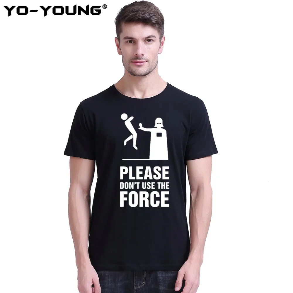Футболка Yo Young Men Звездные войны Дарт Вейдер не используется с буквенным принтом