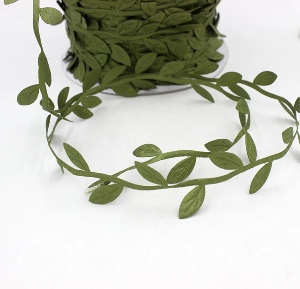 Недорогие искусственные шелковые листья 5 метров цветок для свадебного