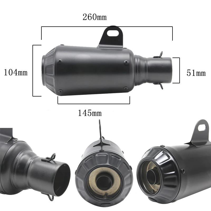 Alconstar Универсальный мотоциклетный доработано для мотокросса akrapovic Yoshimura глушитель CBR125 CB400 CB600 YZF FZ400 Z750 Z1000