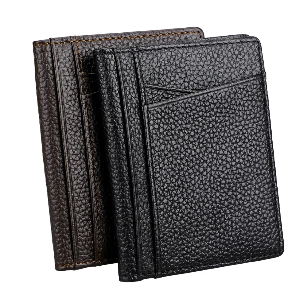 CUIKCA High quality Split leather card wallets fashion men holder purse credit case FGS365 | Багаж и сумки