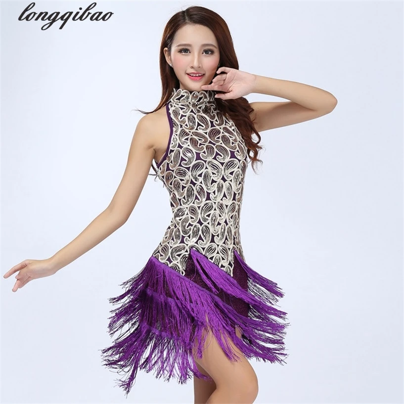 Женское платье с бахромой и блестками элегантное Привлекательное для