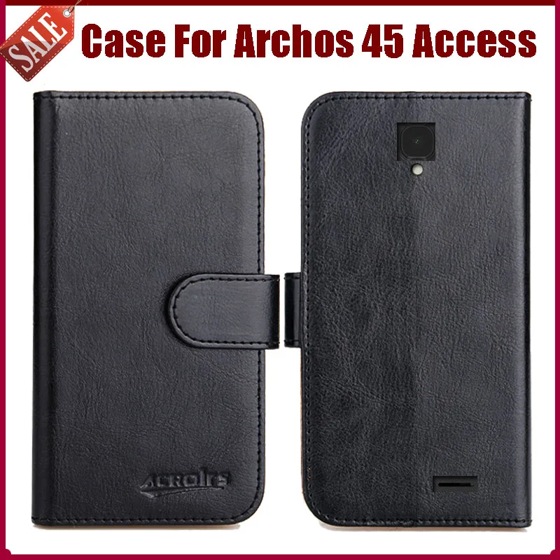 

Hot Sale! Archos 45 Access Case New Arrival 6 Colors High Quality Flip Leather Protective Cover Phone Bag