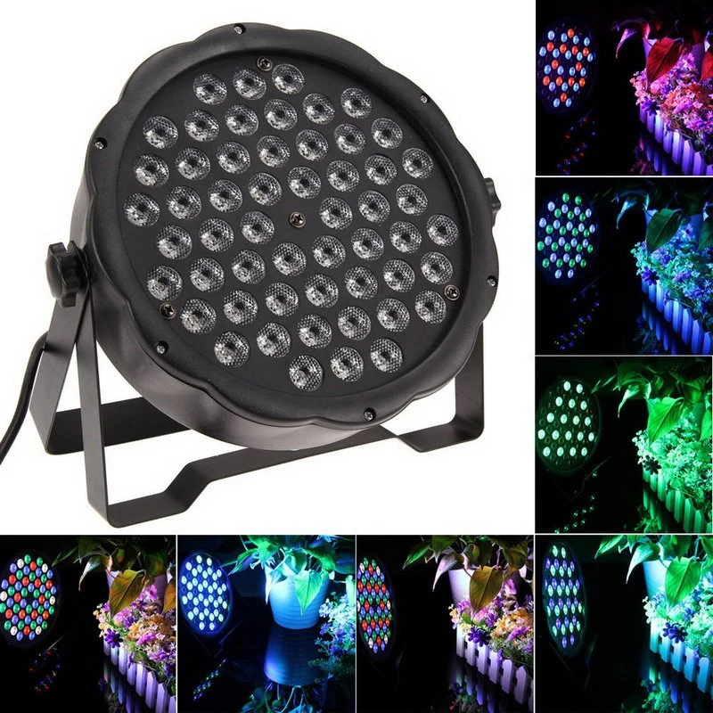 Горячая Распродажа светильник s 54x3W DJ par led 54*3w light R12 G18 B18 W6 Wash Disco DMX Controller effect for Small