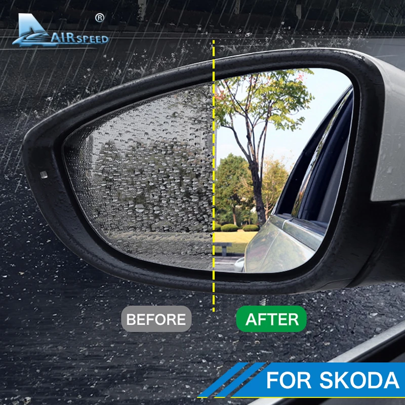 

Car Rearview Mirror Protective Film Anti Fog Glare Waterproof Film for Skoda Karoq Kodiaq GT Kamiq Octavia Superb Accessories