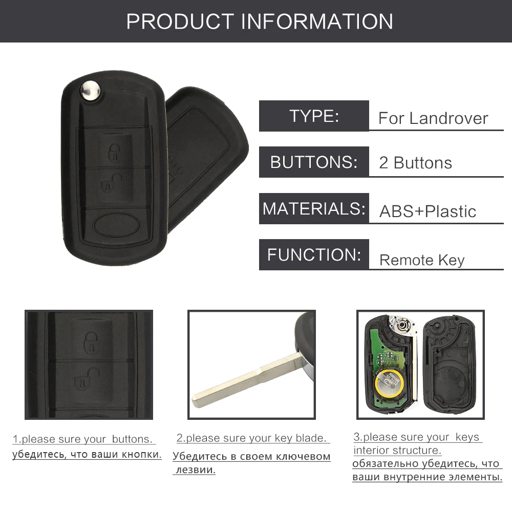 OkeyTech Новый Стайлинг откидной дистанционный Автомобильный ключ 434 МГц для Landrover LR3
