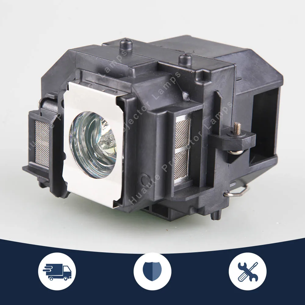 Высококачественная лампочка ELPL58 V13H010L58 для проектора с корпусом EPSON задняя