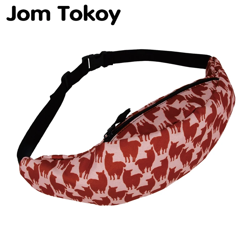 Jom Tokoy Новая цветная поясная сумка для мужчин в стиле Fanny Packs из альпаки женщин и