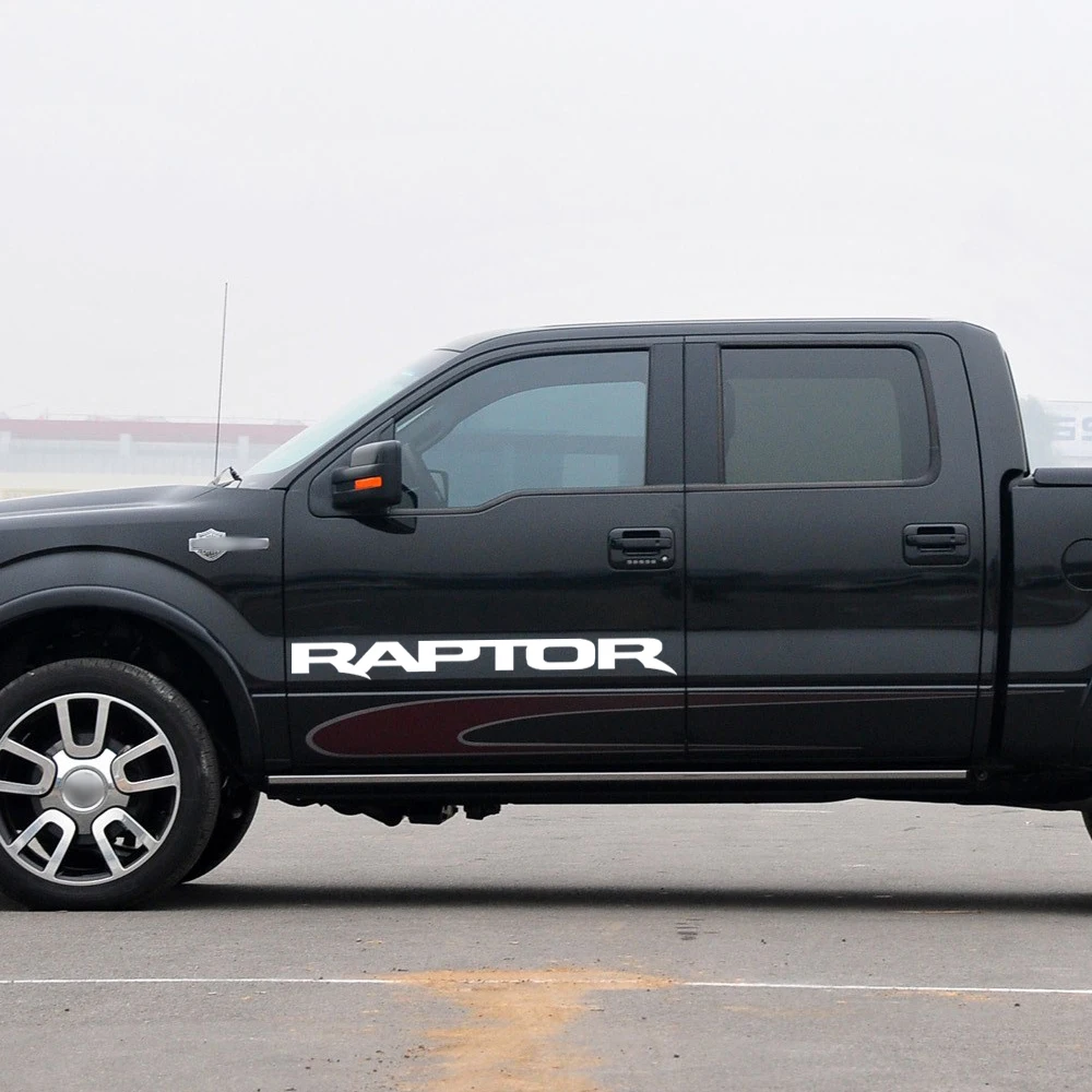 

2 pcs Reflective Car Styling Door Side Stripe Graphics Vinyl Decal Sticker for Ford Raptor F150 SVT 2009-2019 Accessories