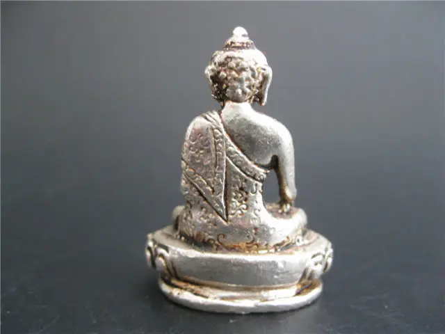7 ~ 8 см тибетская украшенная ручная работа старая Серебряная резная статуя