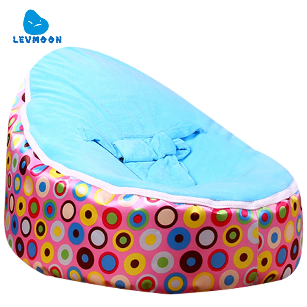 Levmoon средние розовые круглые сумки бини кресло детская кровать для сна