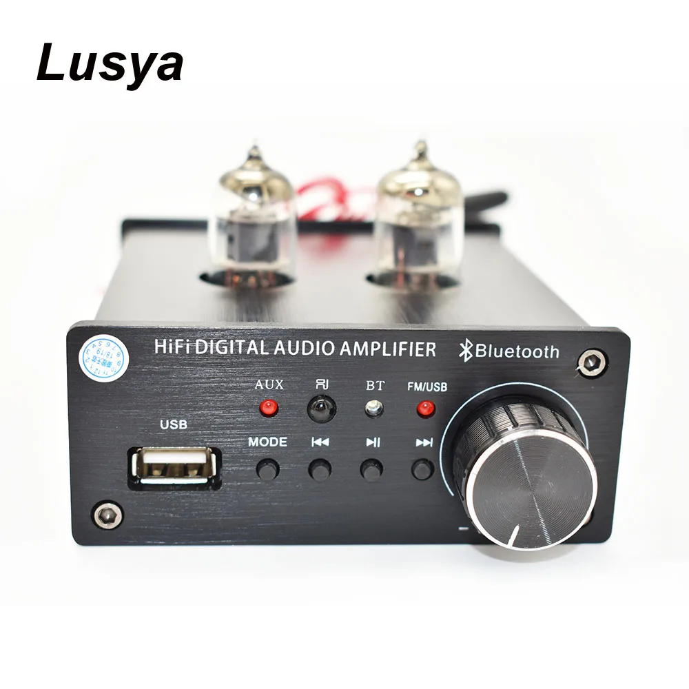 Bluetooth 5,0 6J3 ламповый предусилитель плата U диск AUX RCA входной усилитель плата с fm-радио пульт дистанционного управления DC12V-15V C5-006