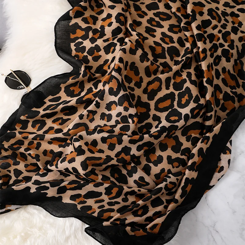 

Leopard Scarf for Women Cotton Design Classical Large Blanket Wrap Warm Shawl Stole NEW [3271]