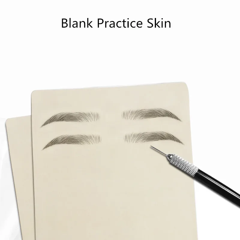

New 5Pcs Blank Tattoo Practice Fake Skin Sheet Double Side Supply Free Shipping