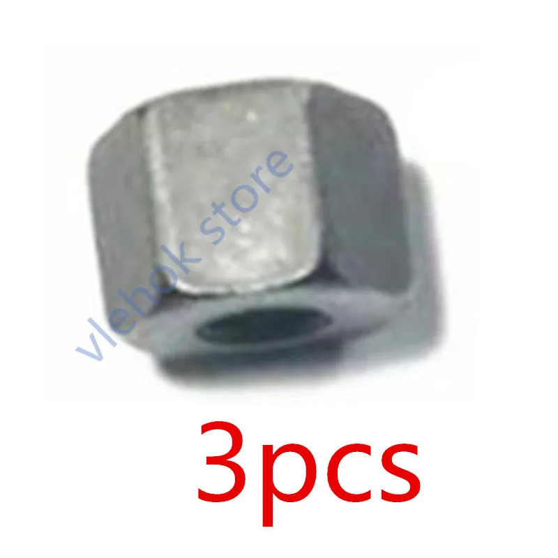 3 pcs Nut Чугунный патрон для Makita GD0600 906 763620-8 3 мм 6 мм 763627-4 GD0603 GD0601 Цанговая гайка аксессуары для электроинструмента - Цвет: 3 pcs Nut