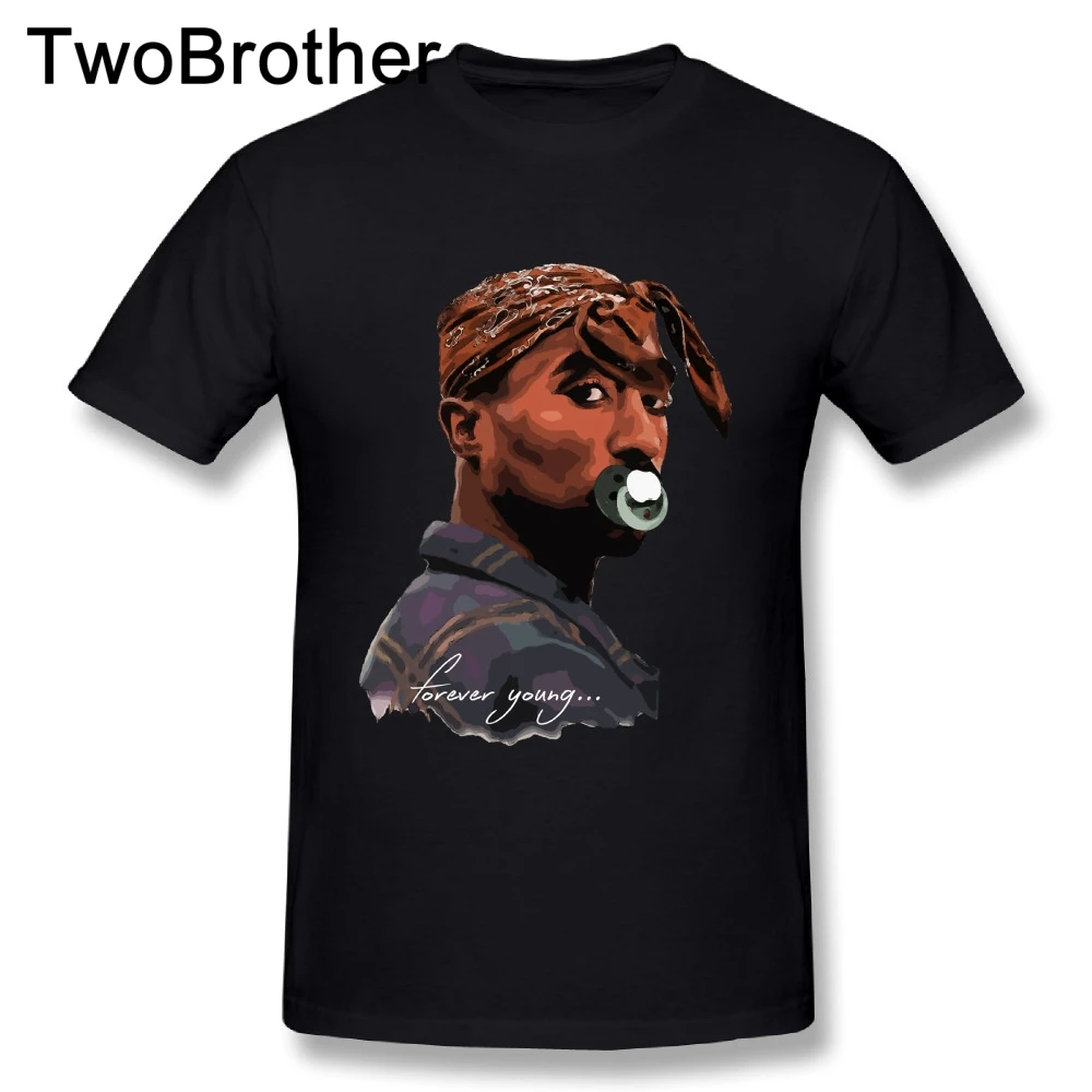 Новый Дизайн мужской Forever young 2Pac футболки приятно футболка | Мужская одежда