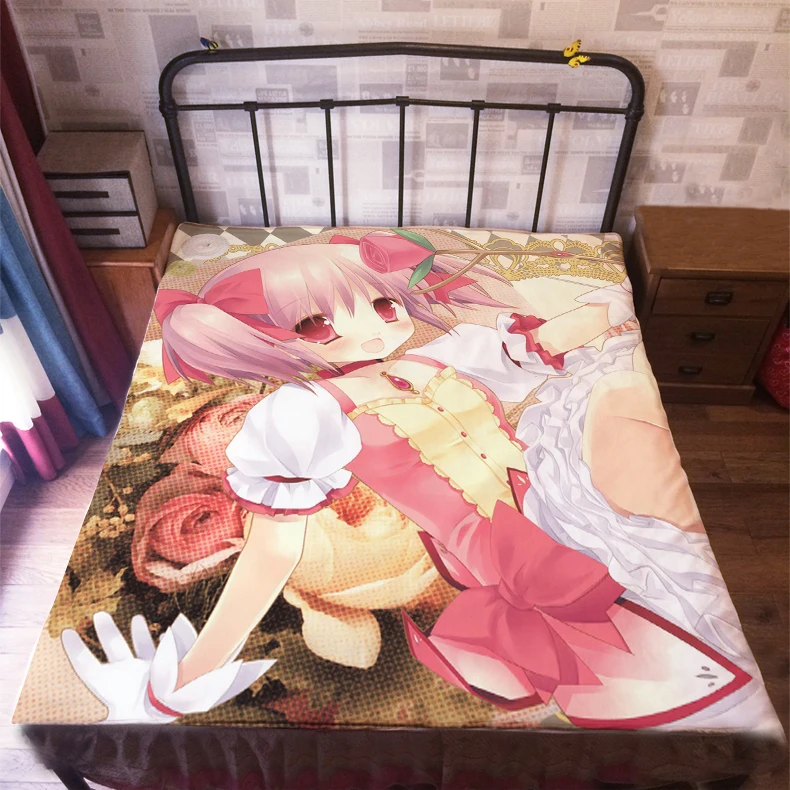 Постельное белье Аниме Манга Puella Magi Madoka Magica 150*200 см постельное 004 | Дом и сад