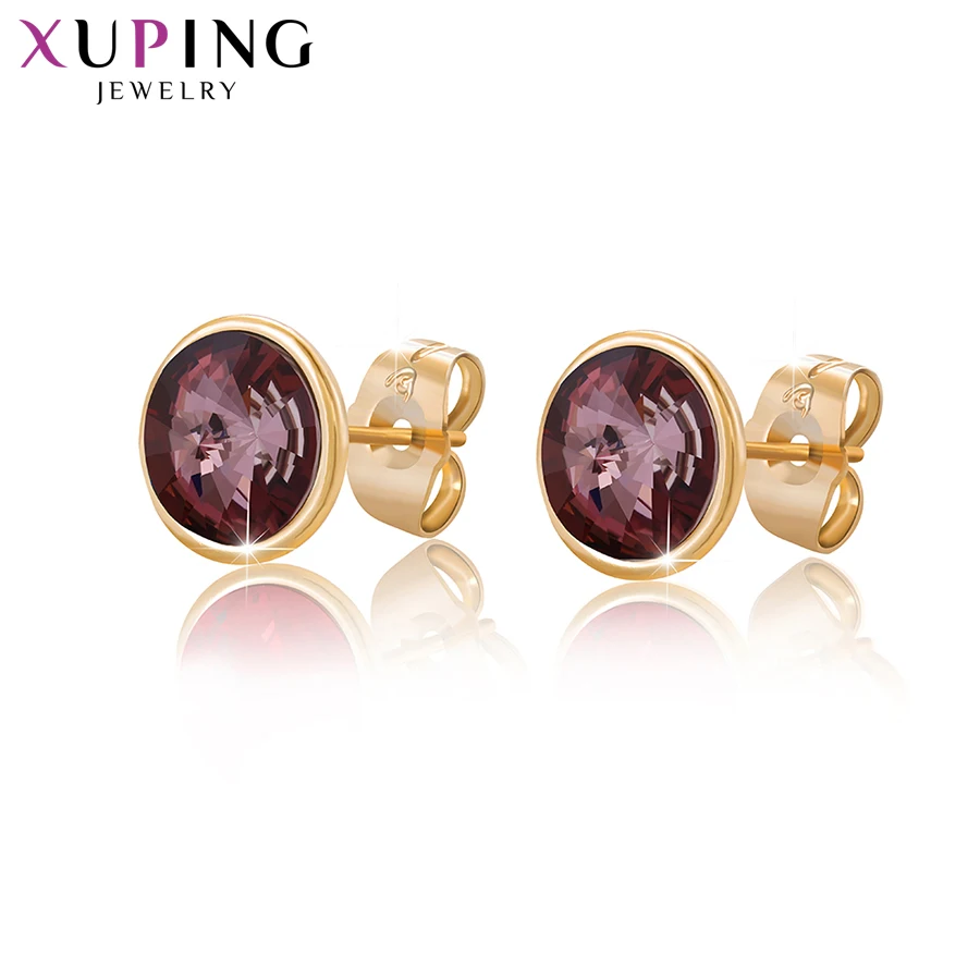 Xuping 8*8 мм серьги-гвоздики кристаллы от Swarovski простые элегантные украшения для женщин девочек вечерние подарки M80/M81-20396