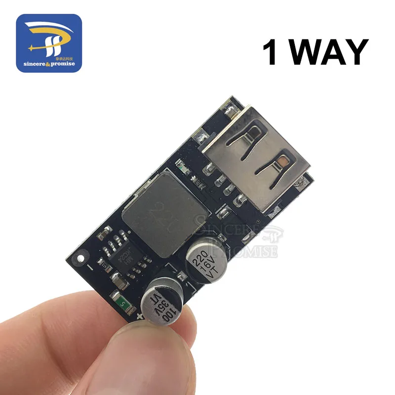 1 Way KC24 QC3.0 1 2 4 способ DC-DC понижающий преобразователь зарядки понижающий модуль 6-32 в 9 в 12 В 24 В для быстрого зарядного устройства печатная плата 3 в 5 В - Цвет: 1 Way