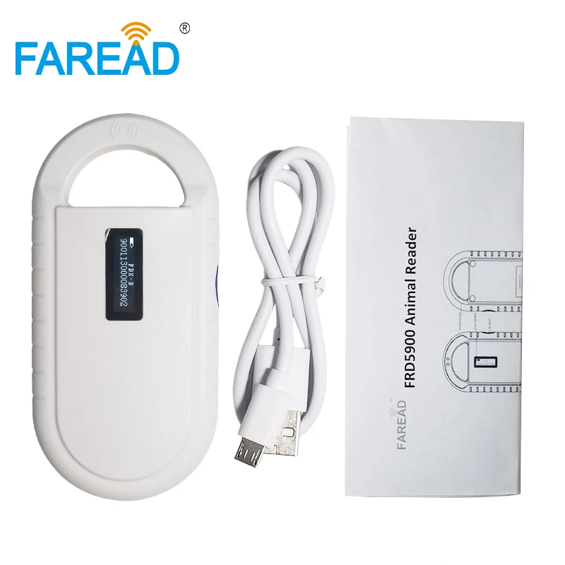 Бесплатная доставка RFID сканер для считывания микрочипов животных от