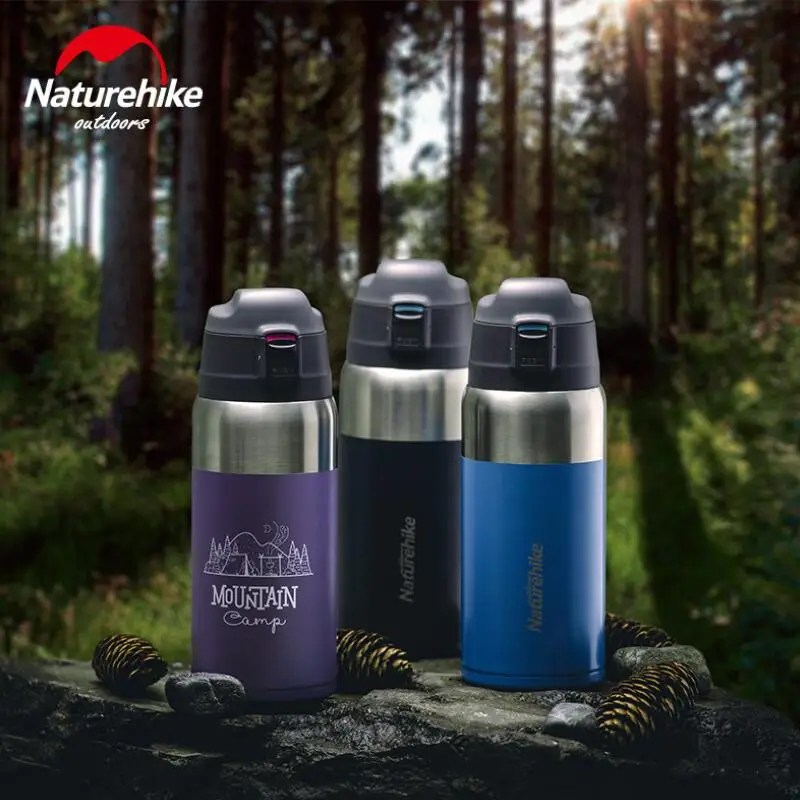 Naturehike 600 мл Спортивная бутылка термос для путешествий Нержавеющая сталь Кофе