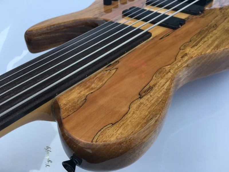 Профессиональная 6 струнная шея через fretless бас-гитара