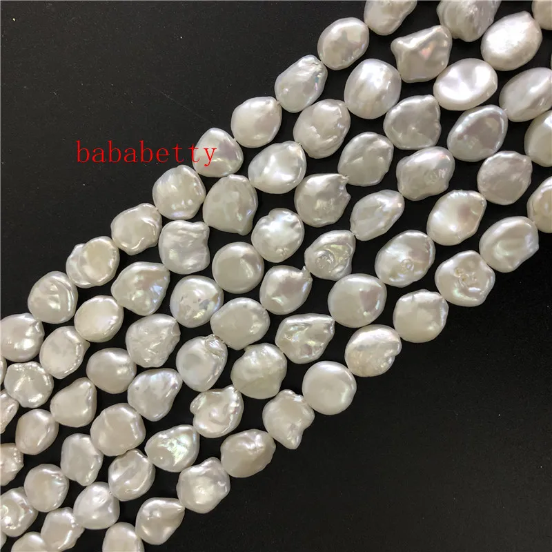 Новый DIY натуральный пресноводный белый biwa reborn keshi жемчужное ожерелье свободные