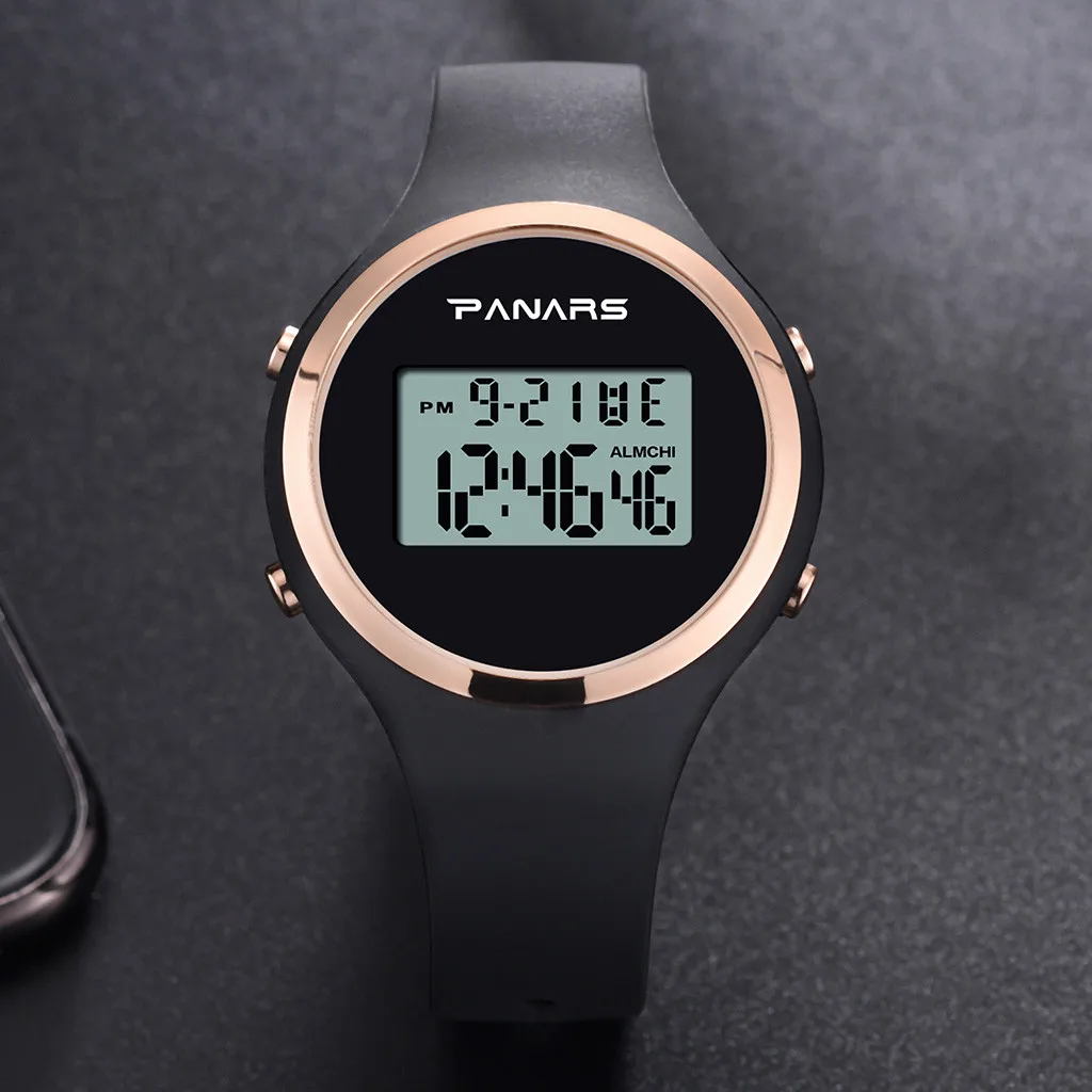 Luminous Fashion Generous And Simple Waterproof Silicone Belt Electronic Watch digital Watch fashion gif Men's watch Outdoor sp