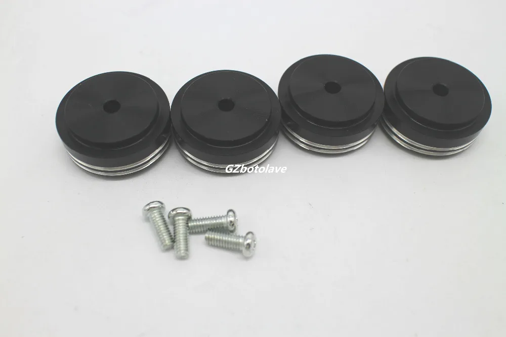 Алюминиевые подушечки для ножек компьютерного усилителя (с резиновым кольцом) D30