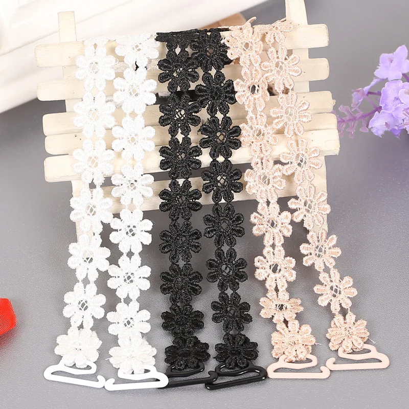 

Skritts New Wide Lace Flower Bra Straps Sexy Decorative Women's Bra Straps Adjustable Shoulder Strap Intimates Accessories