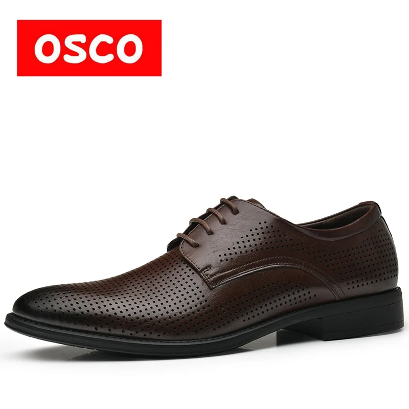 OSCO/Всесезонная Новая мужская обувь Модные мужские повседневные дышащие Оксфорды