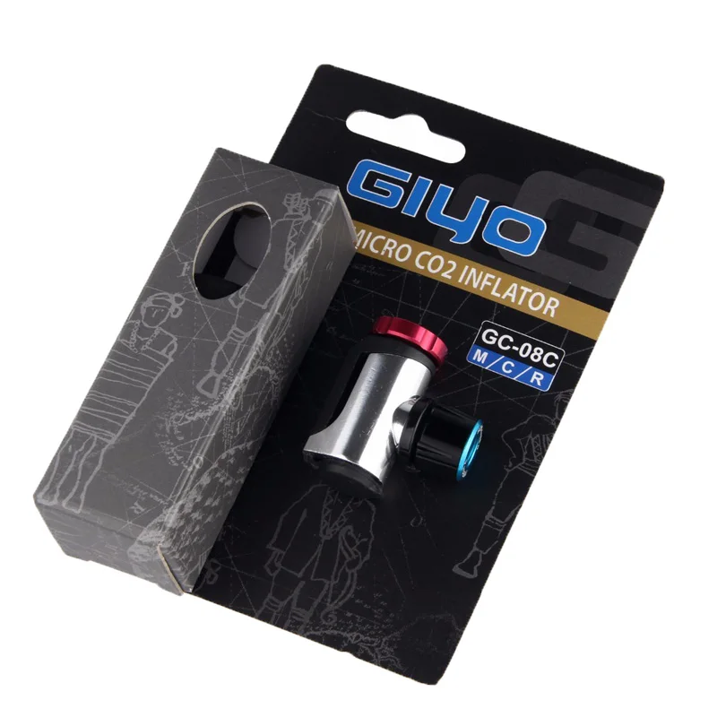 Велосипедный насос GIYO для Schrader Presta Adapter велосипедный 16 г CO2 алюминиевый трубный