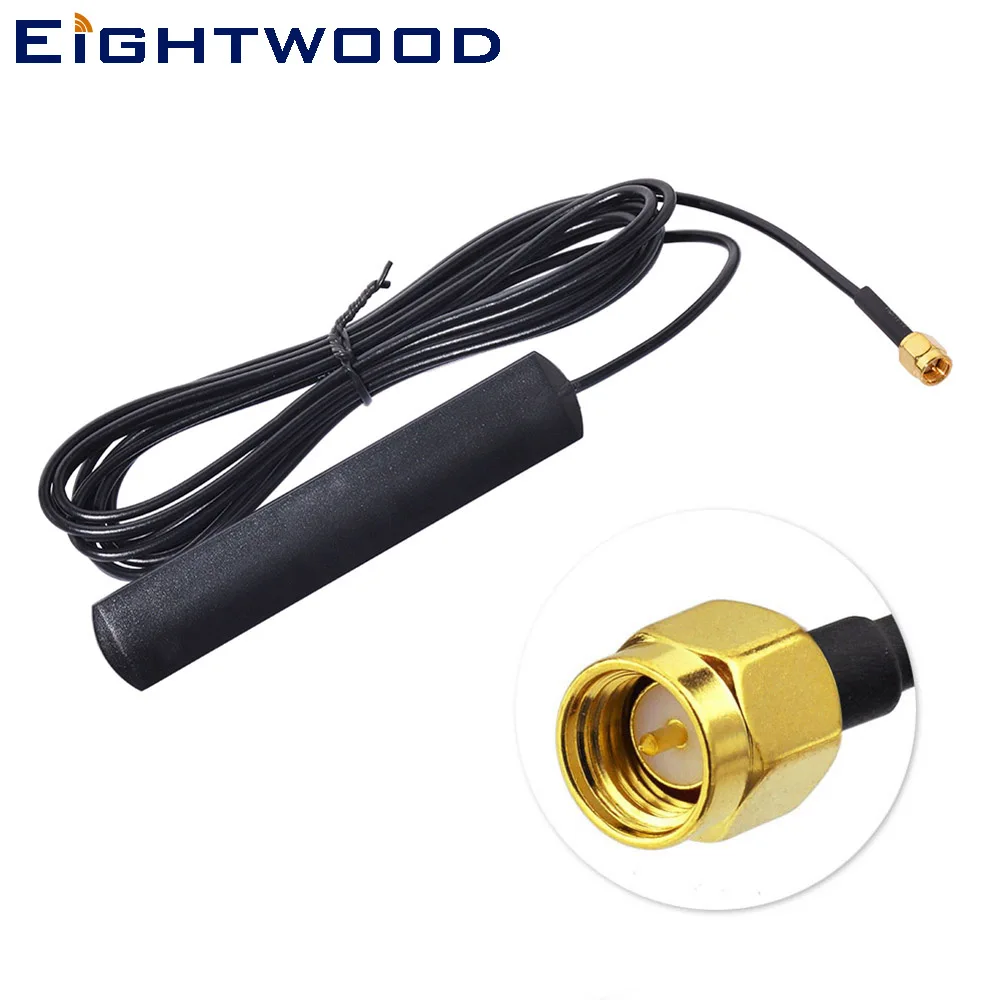 Стандартная антенна GSM/UMTS/HSPA/CDMA 824 960 МГц 1710 1990 2 дБи с штекером SMA кабель 3 м RG174