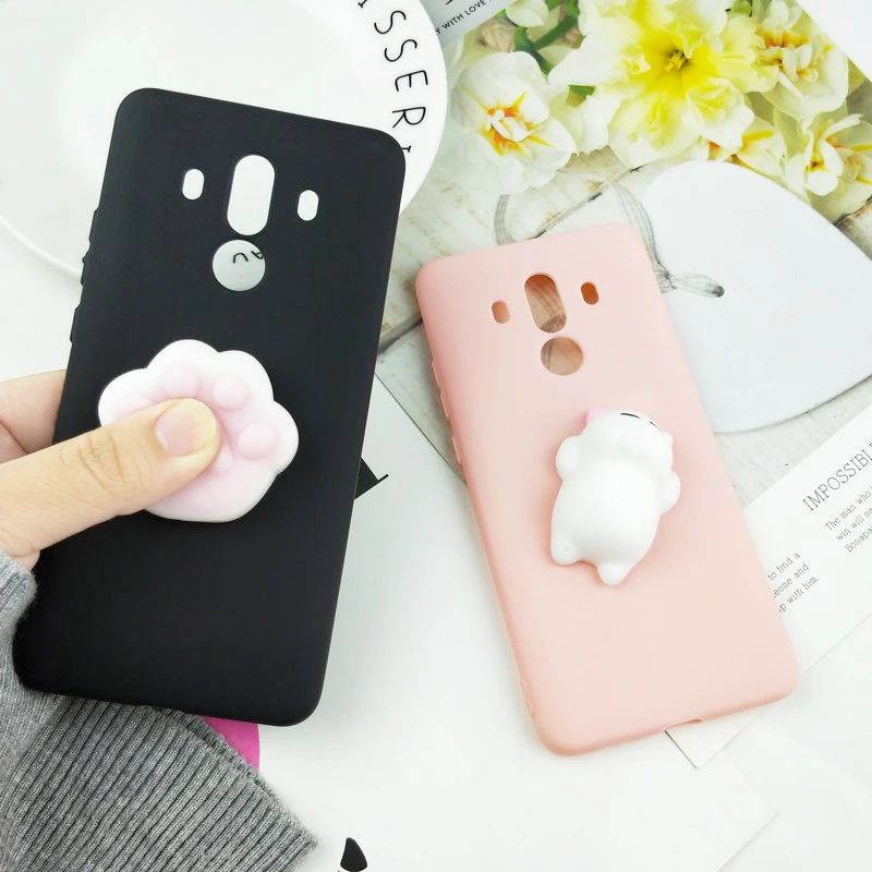 3D мультфильм мягкими чехол для Huawei Коврики 10 Pro Забавные милые ног ТПУ мягкий