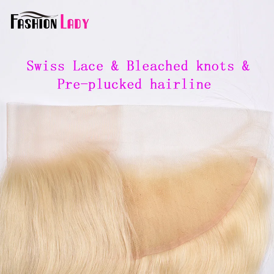 Fashion Lady Peruvian Remy Hair Platinum Blonde Bundles With Frtonal 100% Human 613 Lace Frontal Closure | Шиньоны и парики