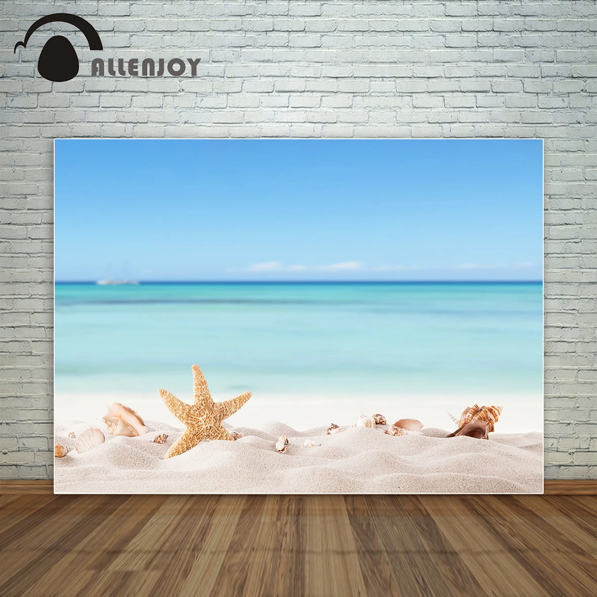 Allenjoy песок Морская звезда раковины светло голубой морской воды остров Летний