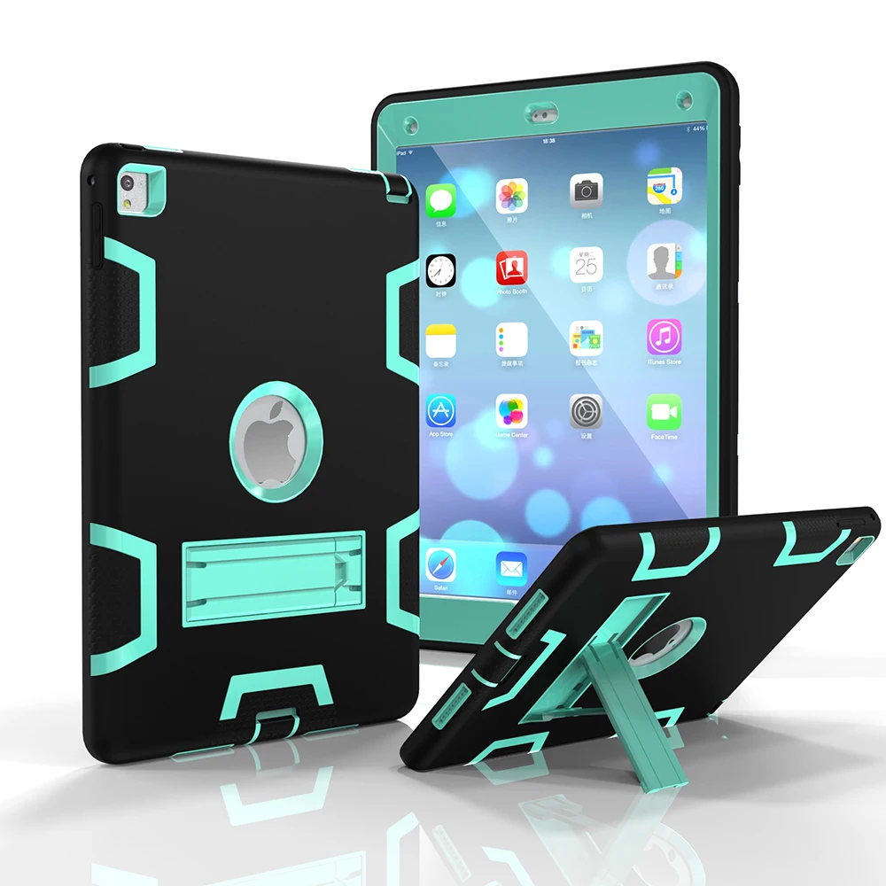 

Чехол-подставка для iPad Air 2, противоударный, гибридный, силикон, жесткий