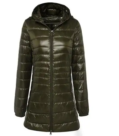

Winter Warm Long Coat Women Ultra Light 90% White Duck Down Jacket Female Hooded Casual Plus Size S-6xl Down Parka Coat