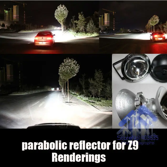 Z9 High beam independent parabolic reflector for HID H1 lamp good light distribution | Автомобили и мотоциклы