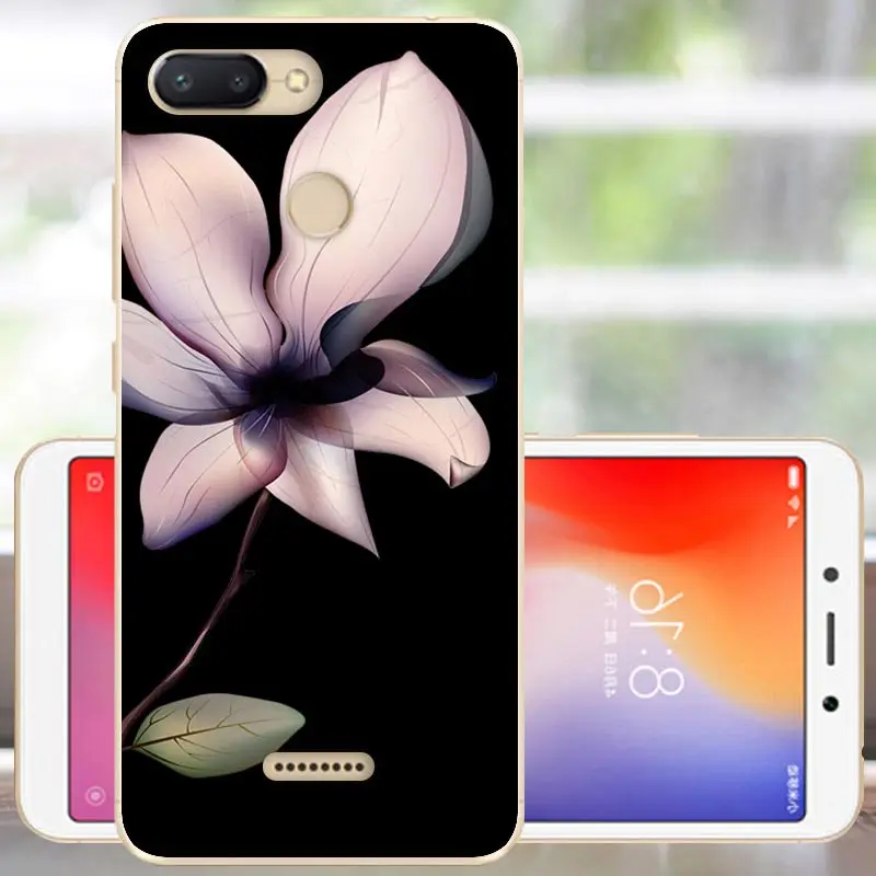 Чехол для Fanatu Xiaomi Redmi 6A, силиконовый чехол для Redmi 6A, мягкий ТПУ чехол-бампер для Redmi 6 A 6A, задняя крышка